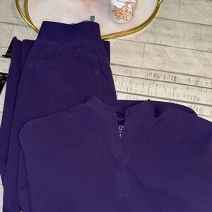 Figs Deep Purple Scrub Set